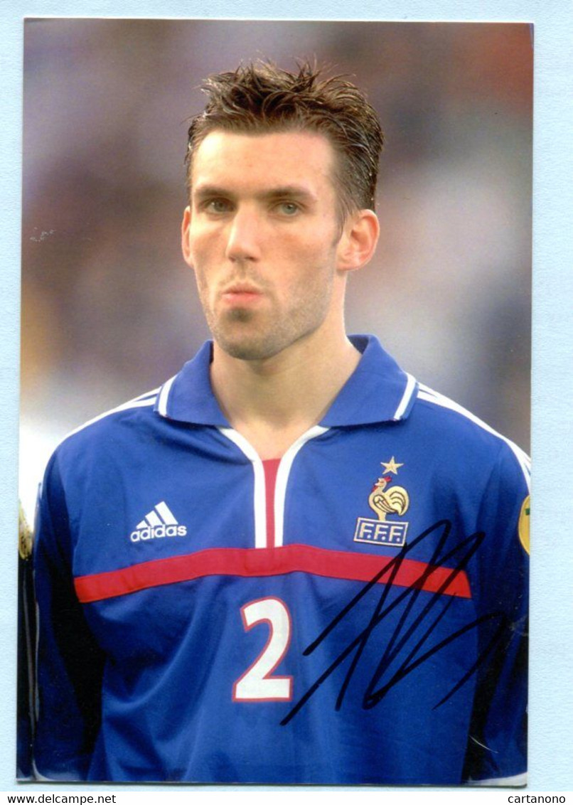 FOOTBALL - ANTHONY REVEILLERE [ OLYMPIQUE LYONNAIS Equipe De FRANCE]signature Autographe Sur Photo 10 X 15 Cm - Deportivo