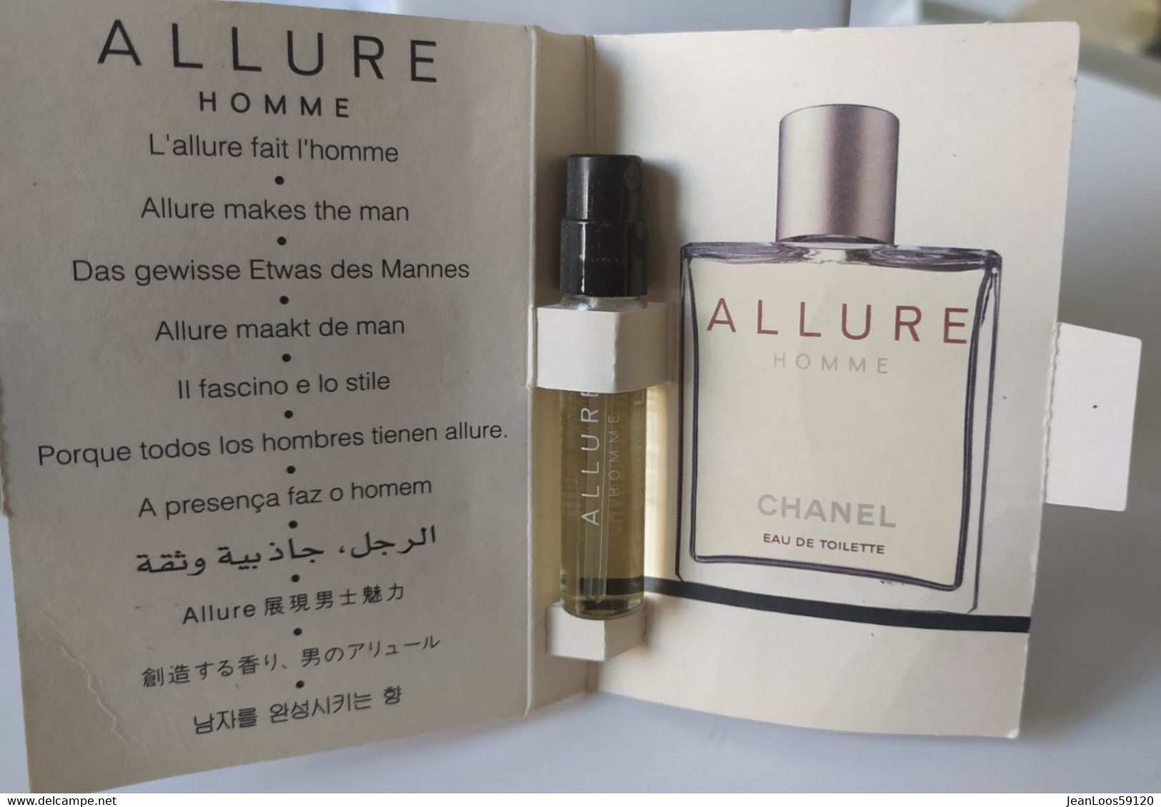 Chanel Allure Homme Sport - Eau de Toilette - 2 ml Echantillon parfum  perfume fragrance
