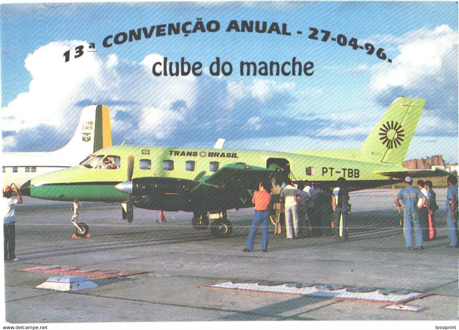 Trans Brasil Passenger Airplane On Fernando De Noronha Airfield - 1946-....: Modern Era