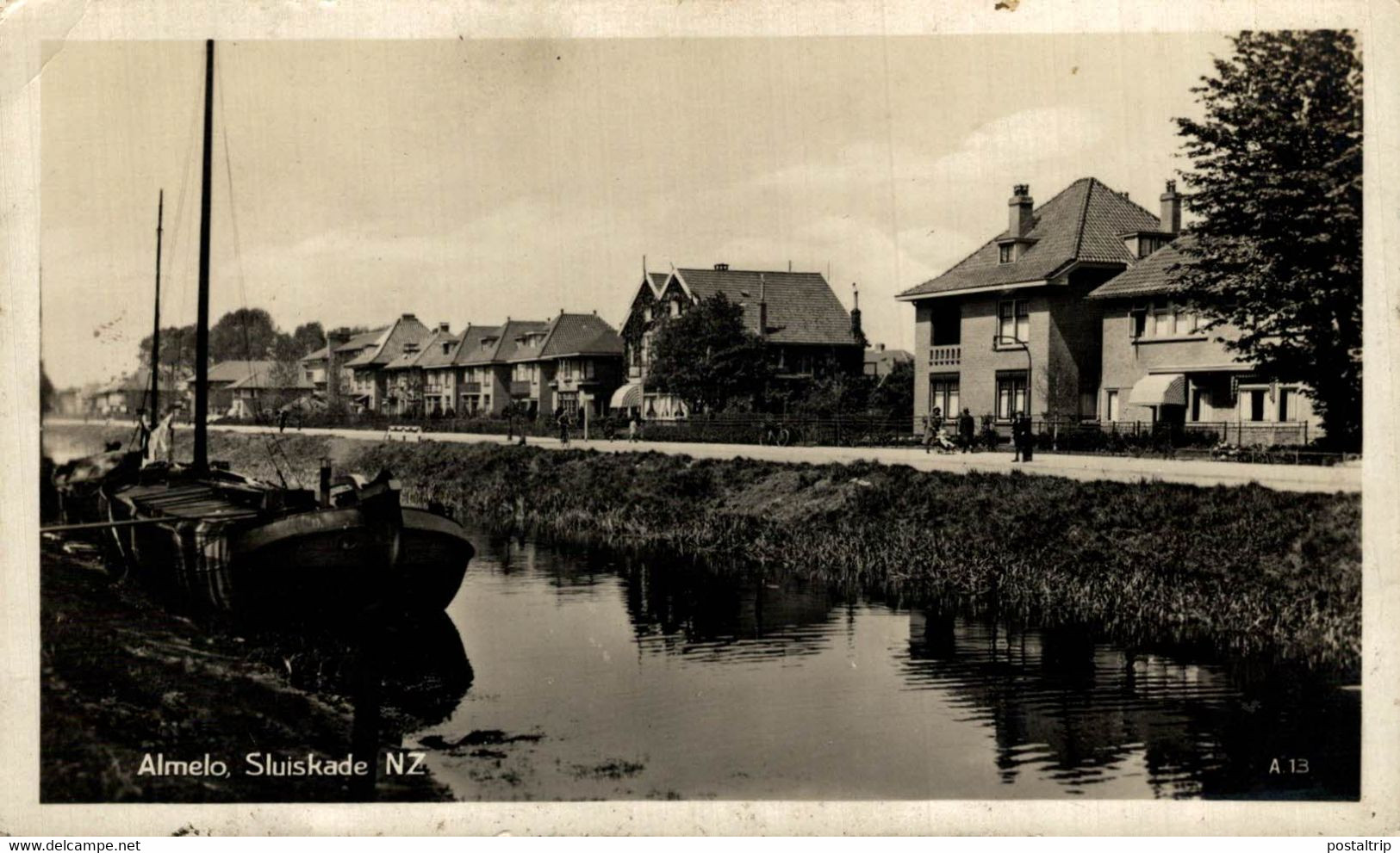 ALMELO Sluiskade NZ Kanaal  Overijssel  HOLLAND HOLANDA NETHERLANDS - Almelo