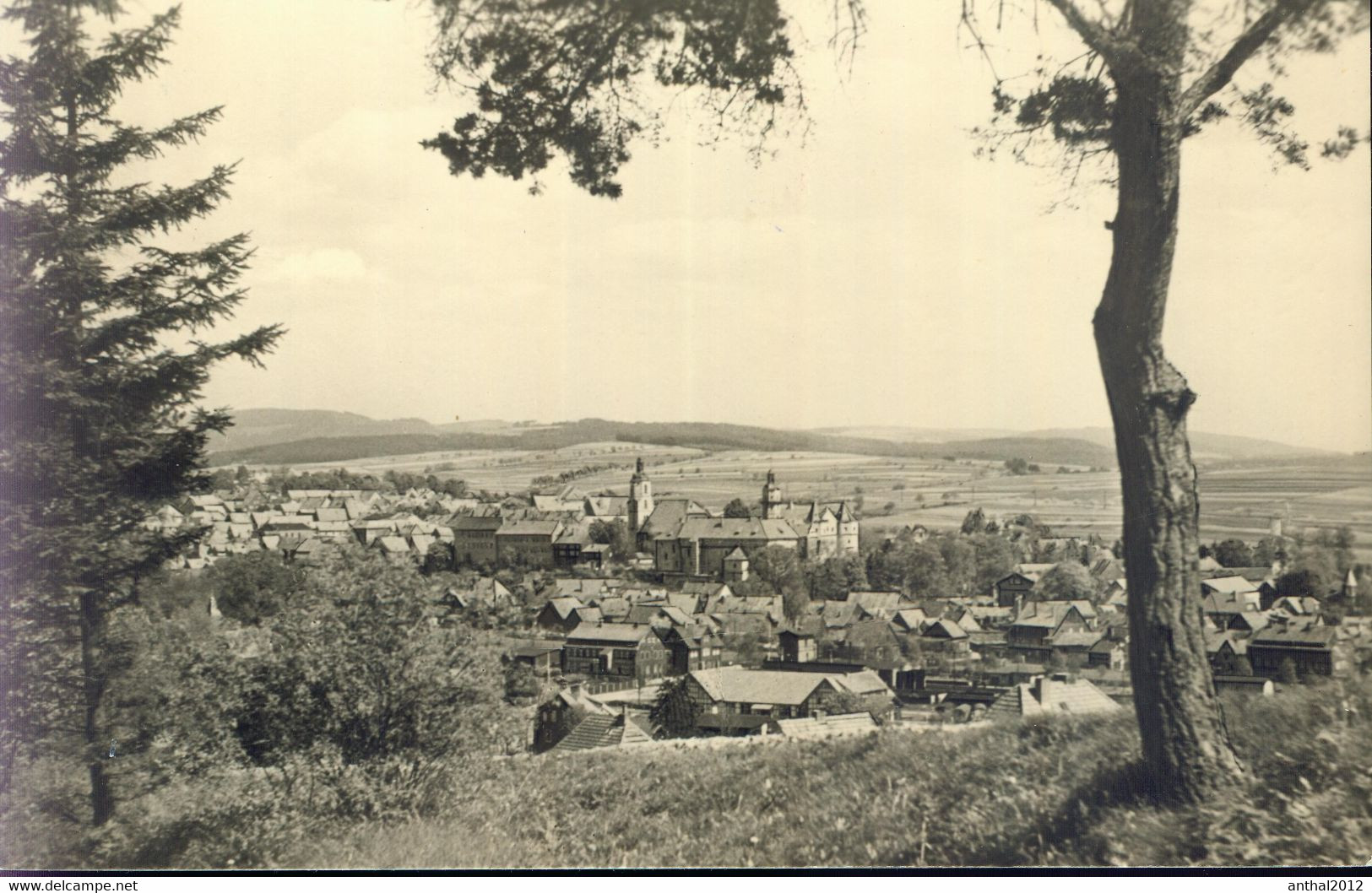 Rarität Wohngebiet Wohnhäuser Gesamtansicht Schleusingen Sw 21.7.1962 - Schleusingen