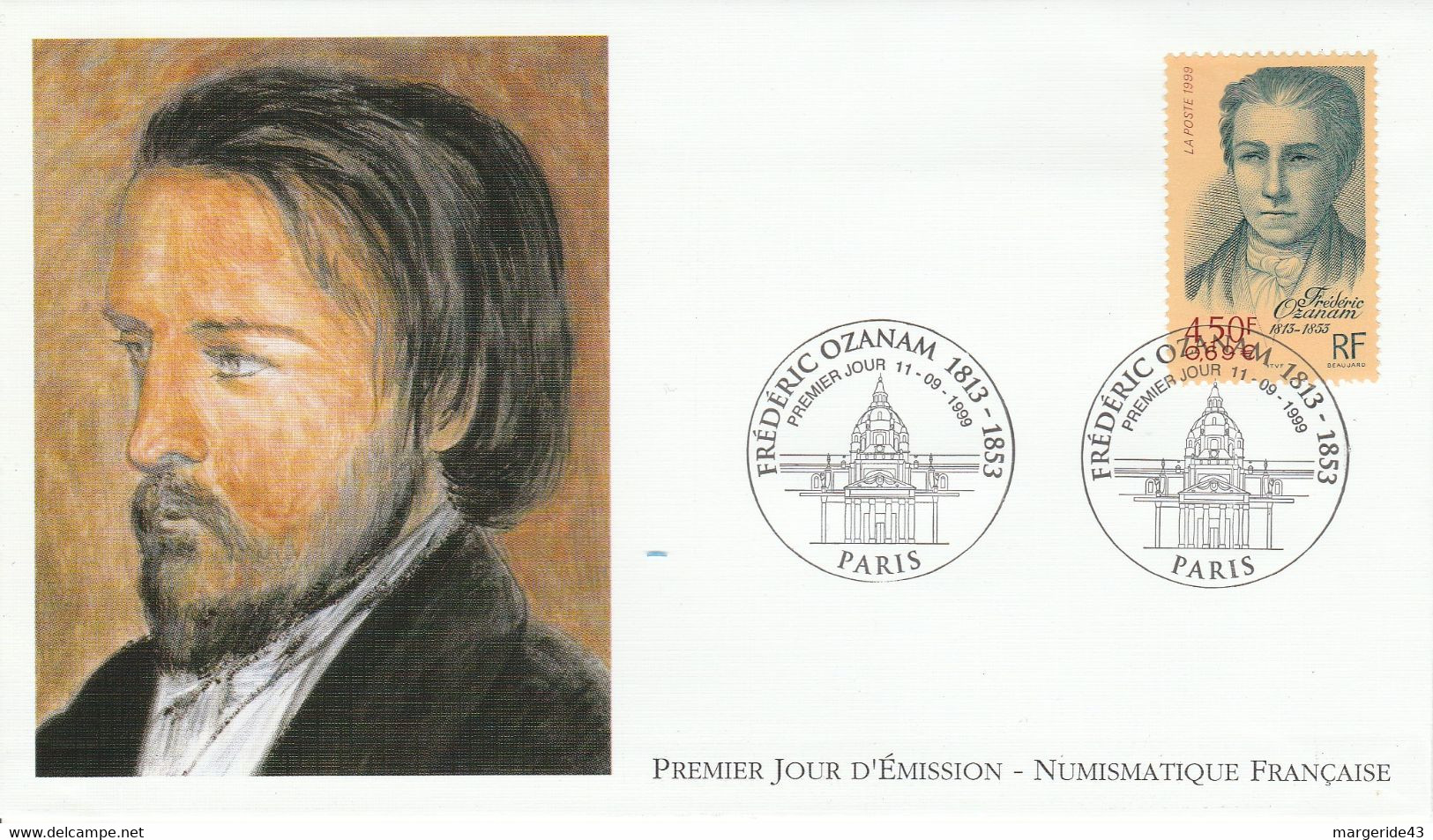 FDC 1999 FREDERIC OZANAM - 1990-1999