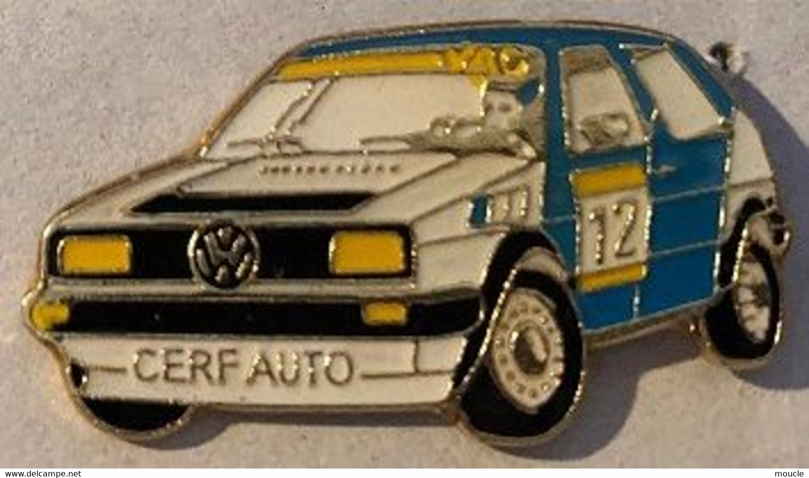 RALLYE - VOITURE N°12 - CAR - AUTOMOBILE - AUTO - VW - VOLKSWAGEN - CERF AUTO -         (ROSE) - Rallye