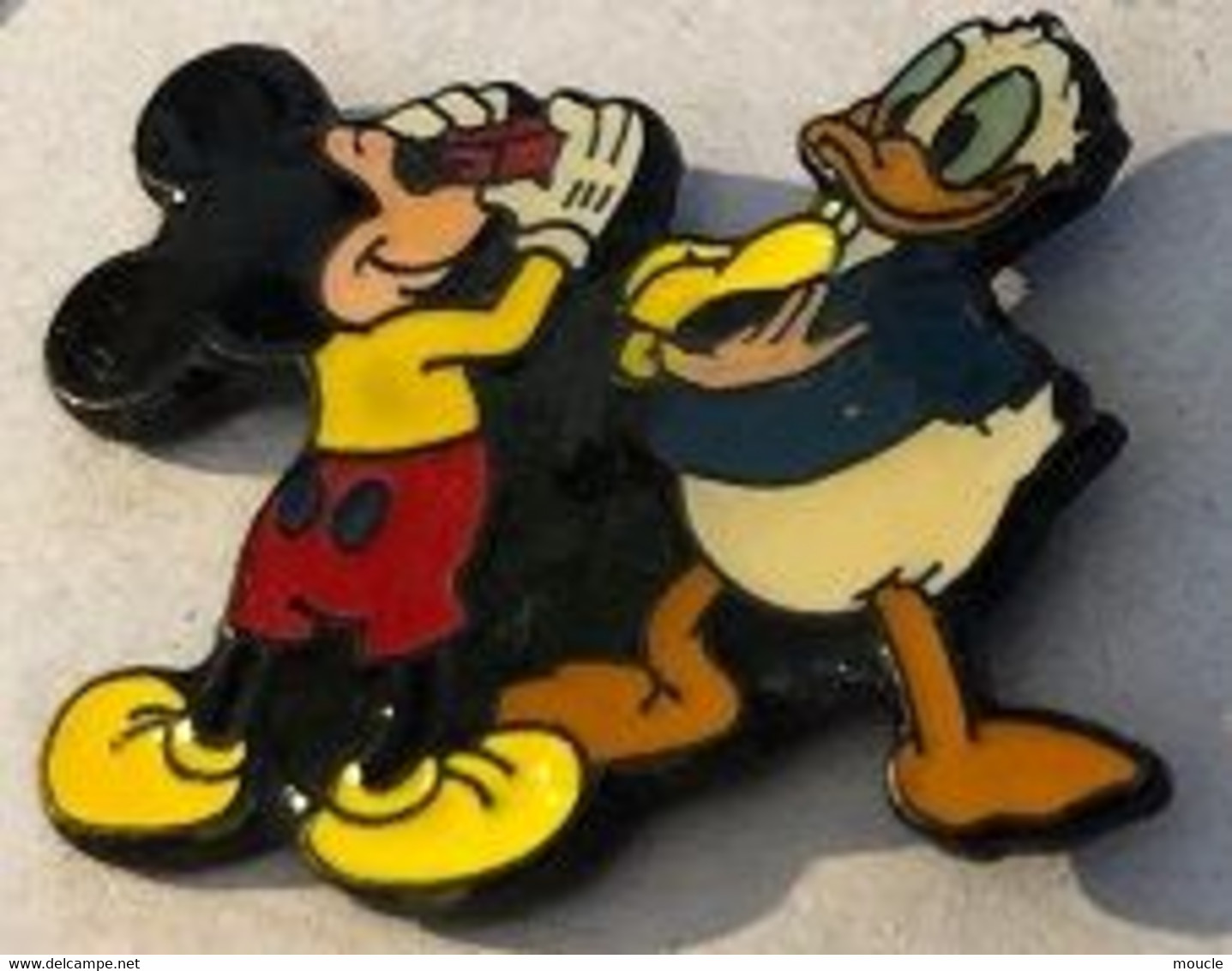 MICKEY MOUSE ET DONALD - SOURIS - CANARD - MAUS - DUCK - WALT DISNEY -         (ROSE) - Personajes Célebres