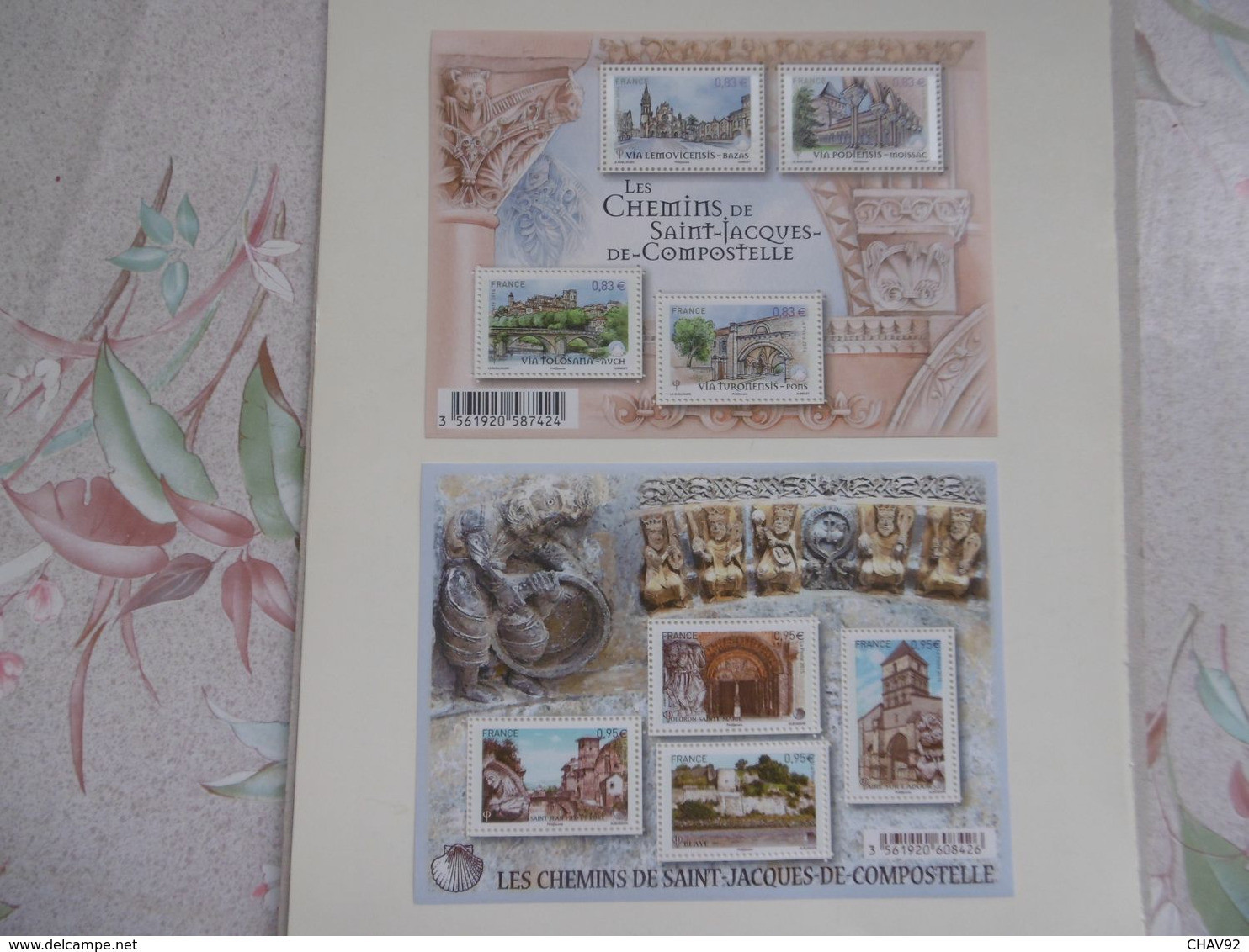 FRANCE 2014/2015    F4838   F4949  * *    BLOC   LES CHEMINS DE COMPOSTELLE LA PAIRE LUXE - Nuovi