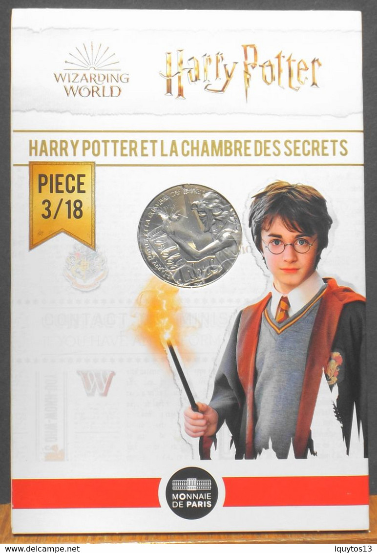 Fr. - HARRY POTTER - Pièce De 10 Euro Argent N° 3/18 HARRY POTTER Et La CHAMBRE Des SECRETS - Neuve Sous Blister - France