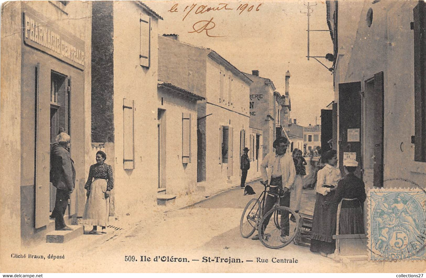 17-ILE D'OLERON- SAINT-TROJAN-LES-BAINS-RUE CENTRALE - Ile D'Oléron