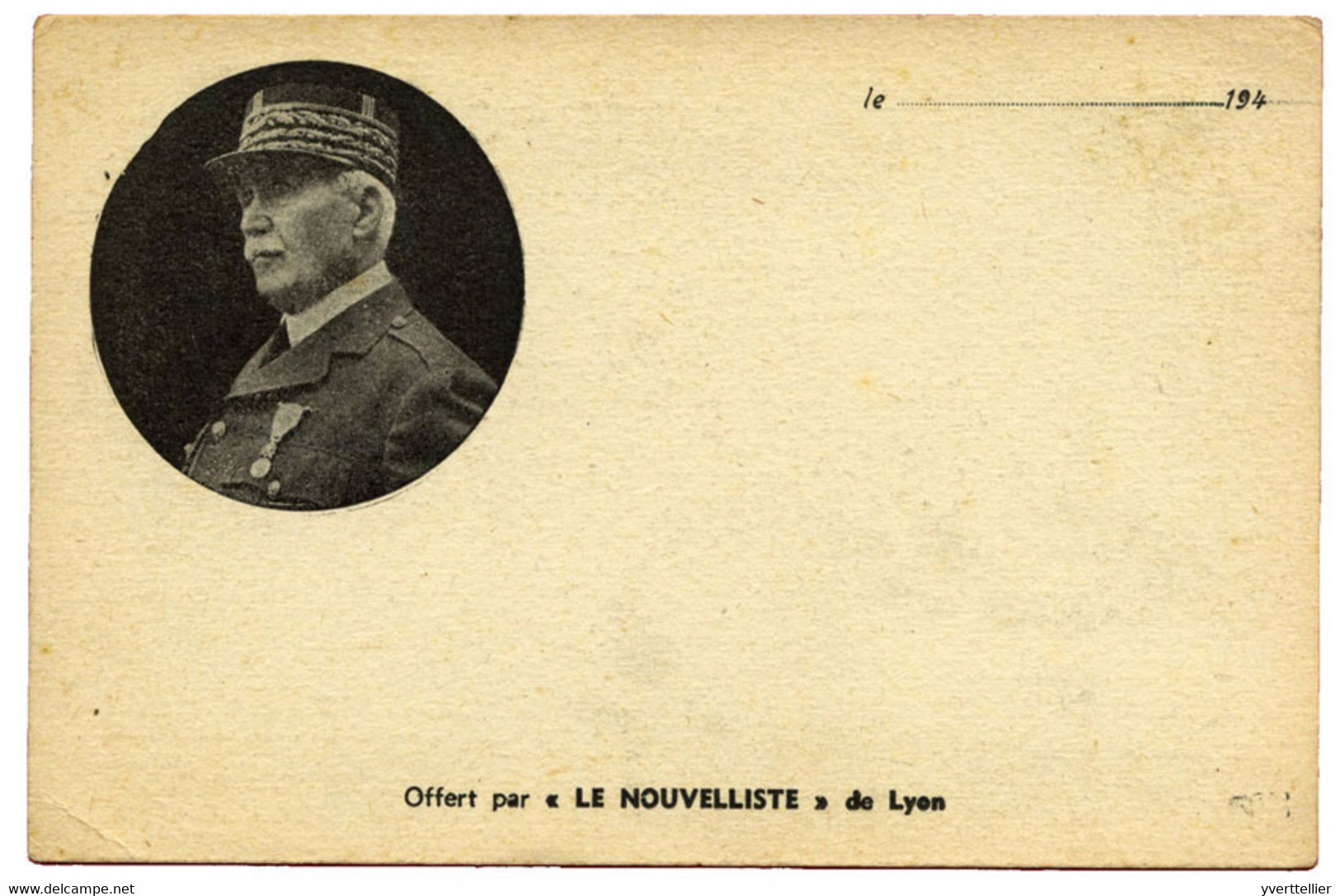 France : Carte En Franchise Du "nouvelliste" De Lyon - Other & Unclassified