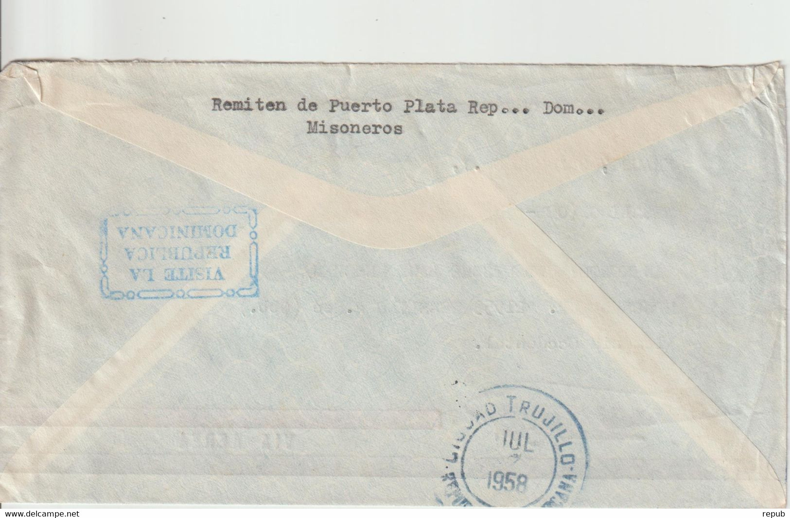 République Dominicaine 1958 Lettre Par Avion Pour L'Allemagne - Dominicaine (République)