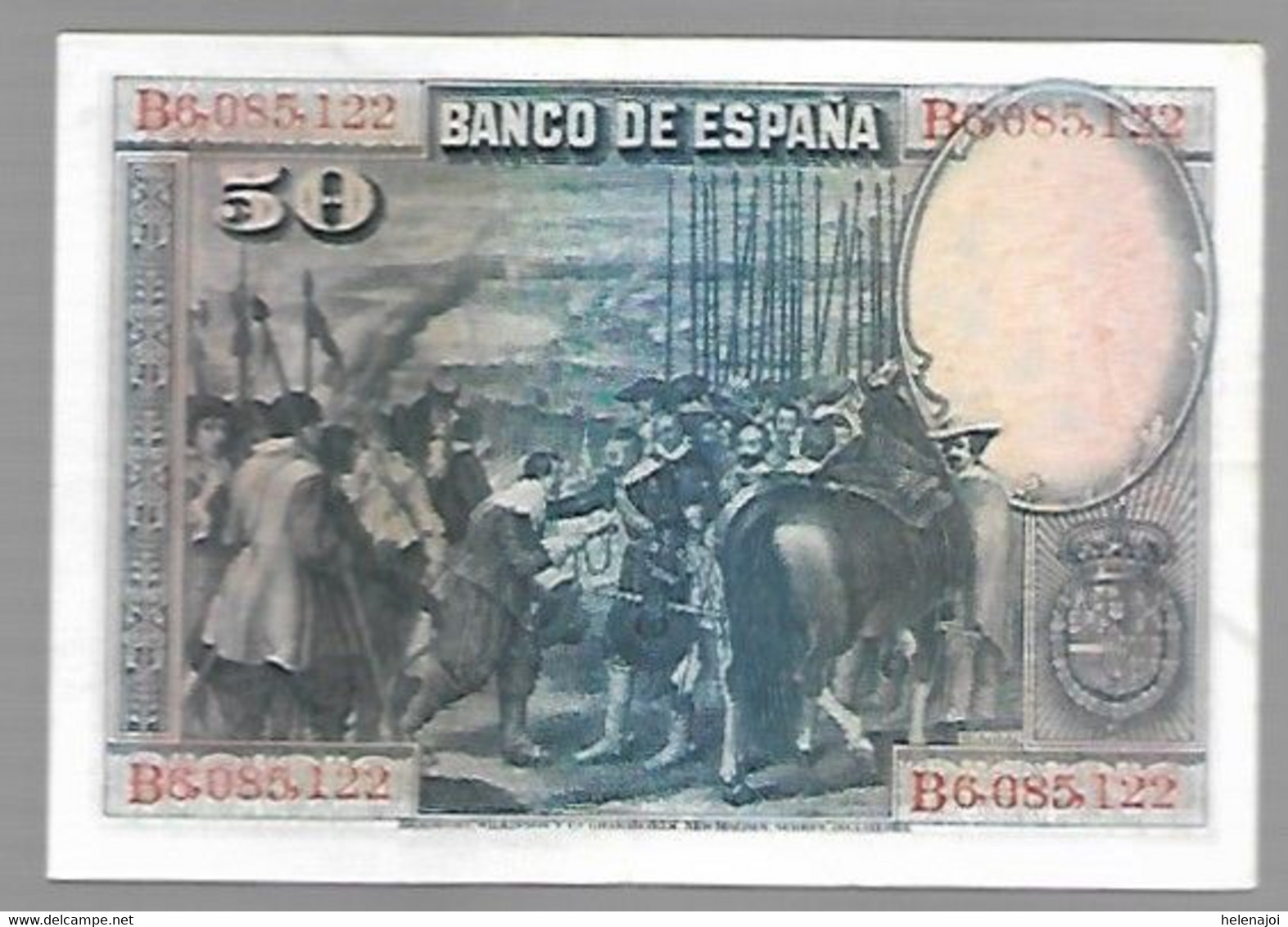 EspagneVelasquez - 50 Pesetas