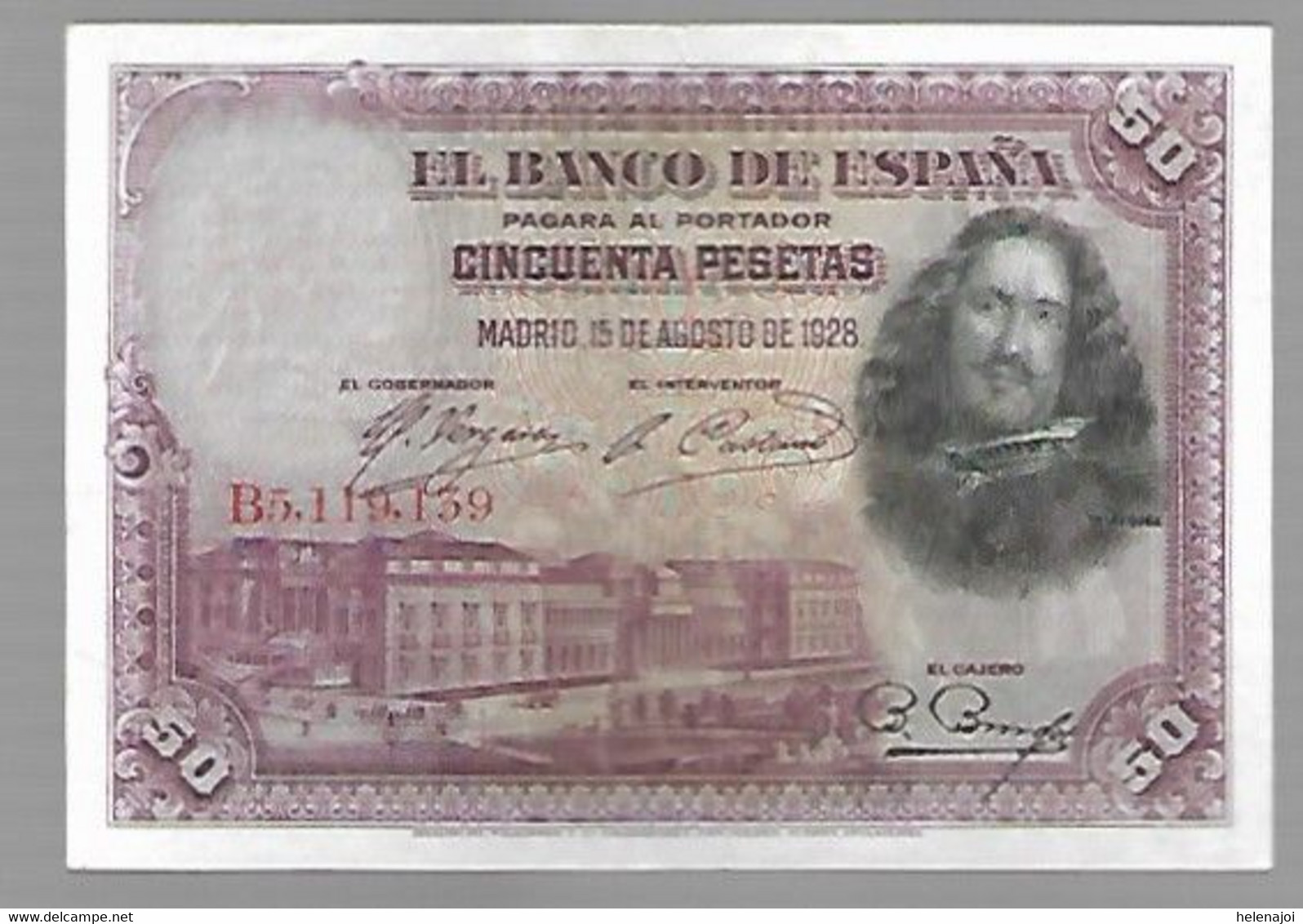 Espagne Velasquez - 50 Pesetas