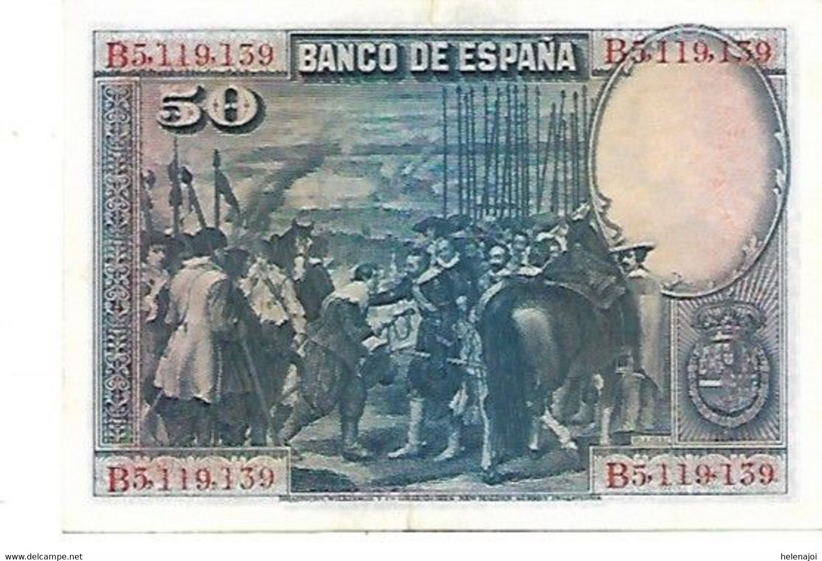 Espagne Velasquez - 50 Peseten