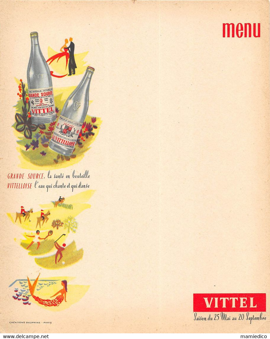 Lot d'environ 43 menus divers. Etat très correct