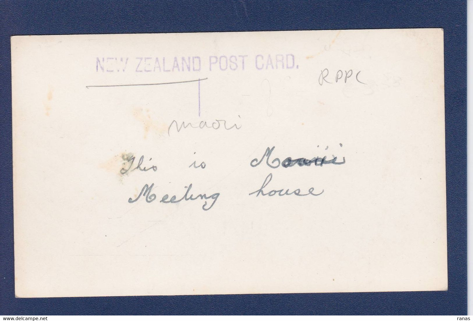 CPA Nouvelle Zelande Maori Carte Photo Voir Dos - Nouvelle-Zélande