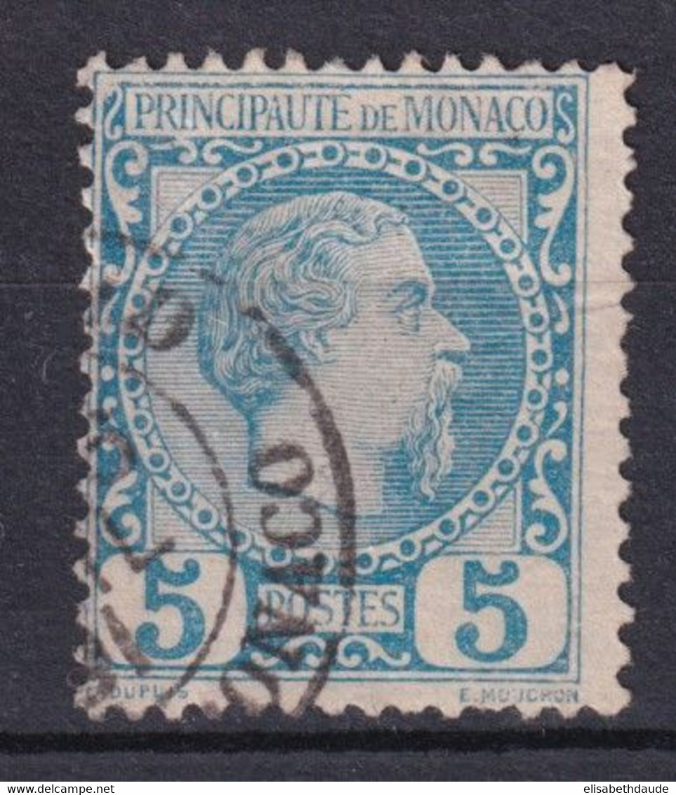 MONACO - 1885 - YVERT N°3 OBLITERE - COTE = 50 EUROS - Gebruikt