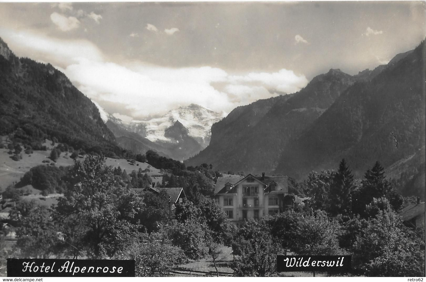 WILDERSWIL → Hotel Alpenrose, Fotokarte Ca.1935 - Wilderswil