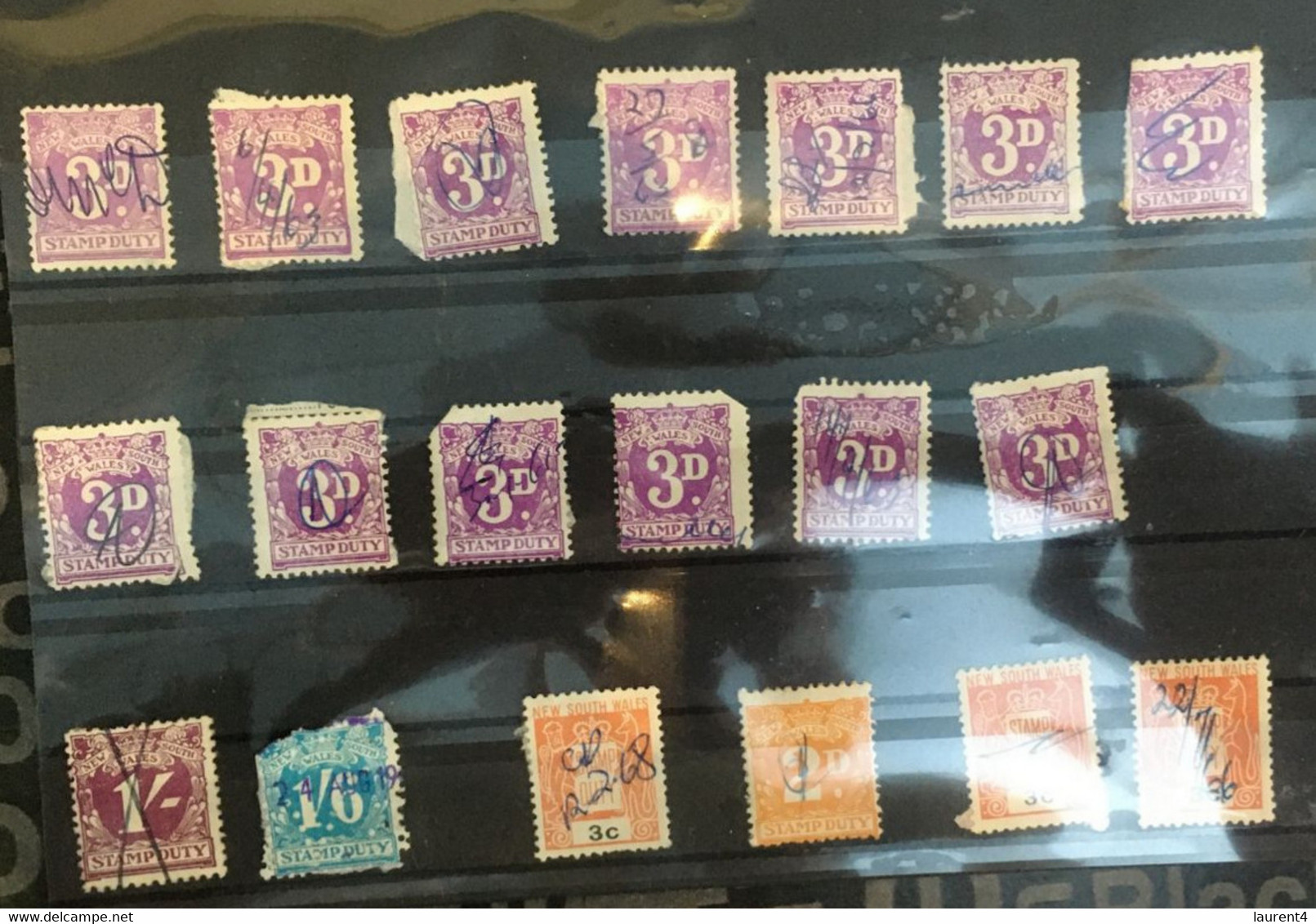 (stamp 7-5-2021) Selection Of Used 19 Australian "stamp Duty" (off Paper) AS SEEN On Photo - Fiscales