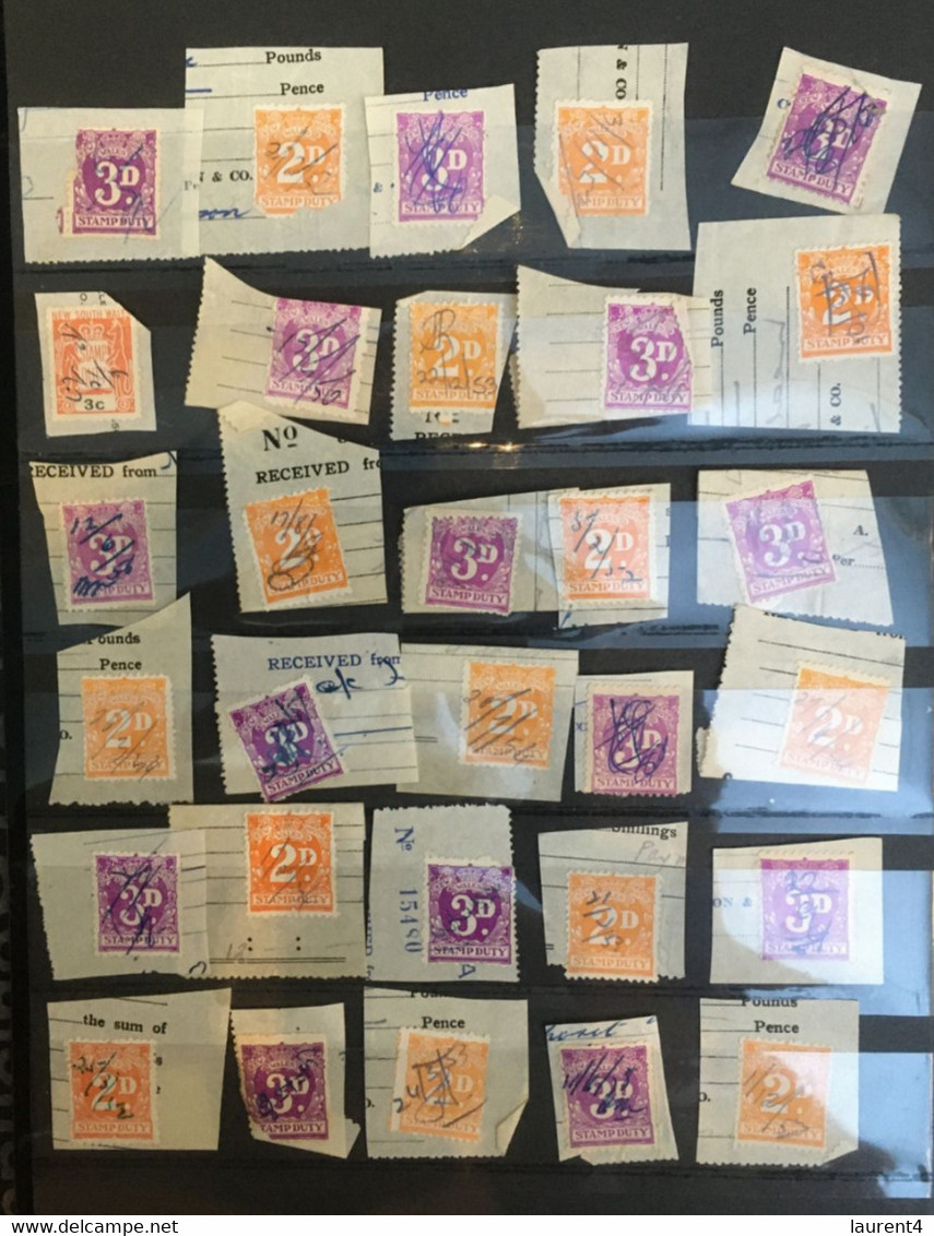 (stamp 7-5-2021) Selection Of Used 30 Australian "stamp Duty" (on Paper) AS SEEN On Photo - Fiscales