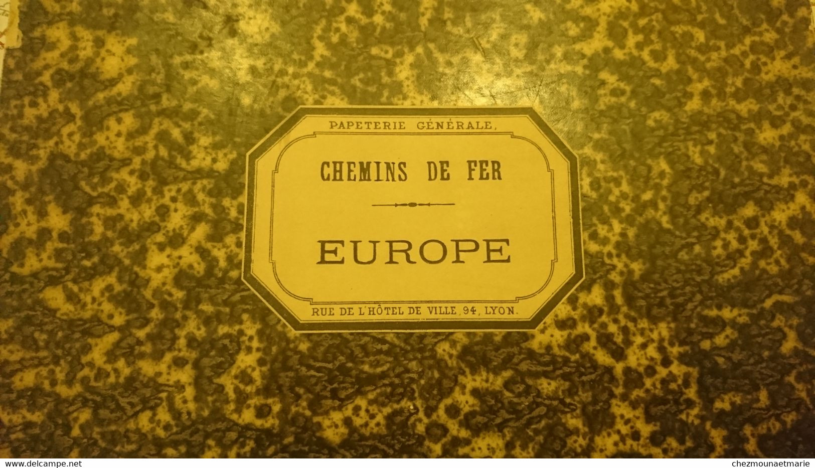 1888 CARTE CHEMINS DE FER EUROPE PAR ANDRIVEAU LIGNES TÉLÉGRAPHIQUES ET MARITIMES