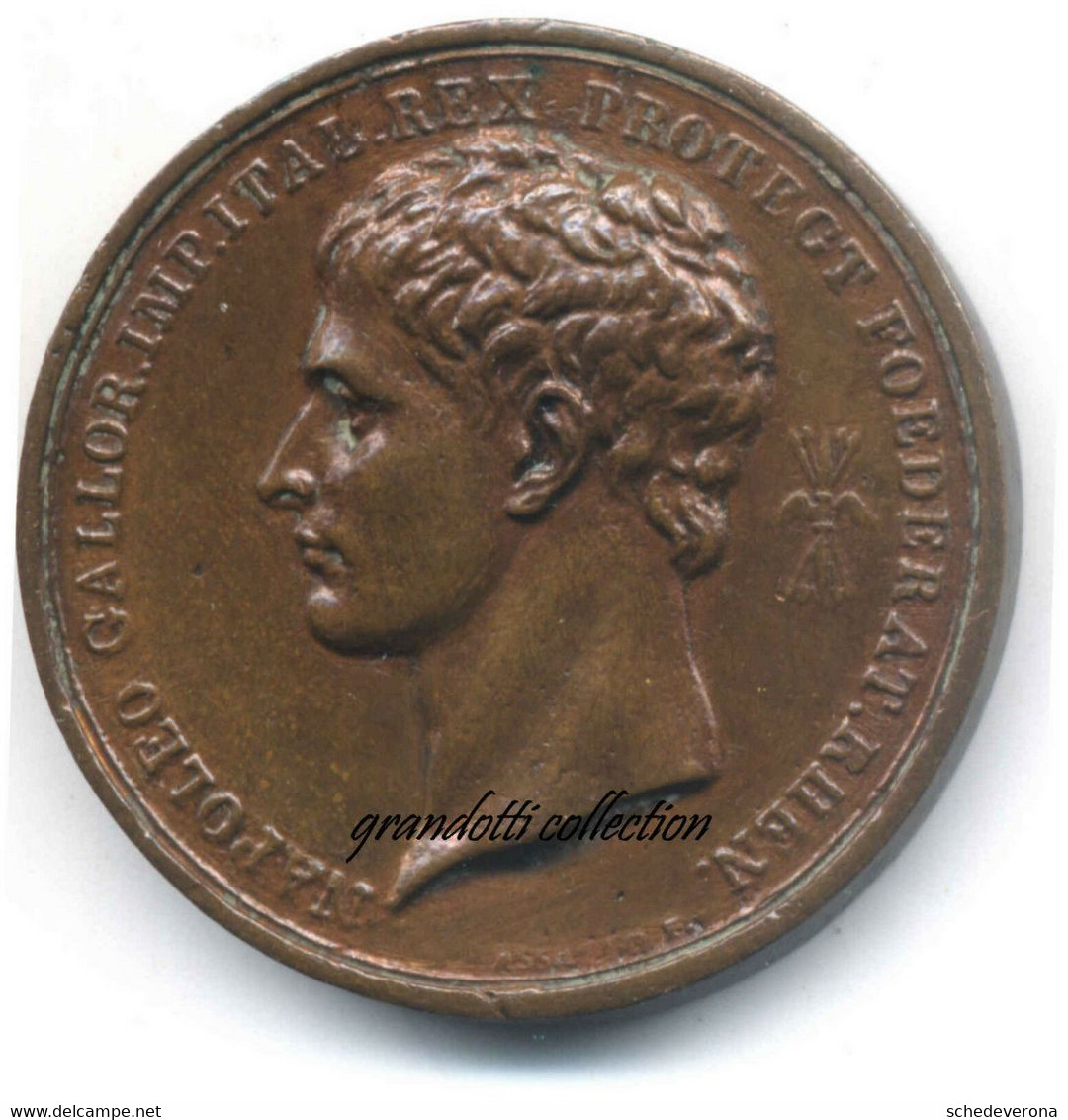 NAPOLEONE BONAPARTE BATTAGLIA DI RATISBONA 1809 MEDAGLIA MANFREDINI - Royaux/De Noblesse