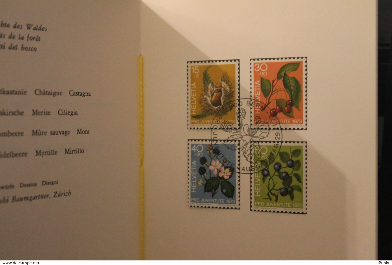 Schweiz 1973, Sammelheft Nr. 124, PTT-Booklet, Pro Juventute; Pflanzen, Flora - Sonstige & Ohne Zuordnung