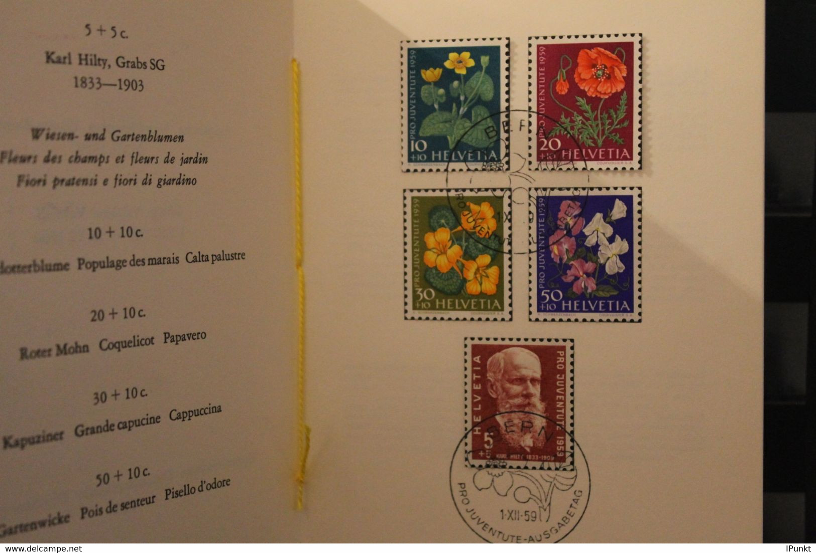 Schweiz 1959, Sammelheft Nr. 24, PTT-Booklet, Pro Juventute; Pflanzen, Flora - Altri & Non Classificati