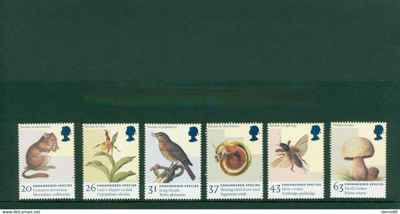 Stamp Timbre England Great Britain Engagered Species Water Vole  GB Feuillet Neuf 6 Timbre S Royal Mail Mint Stamps - Collezioni