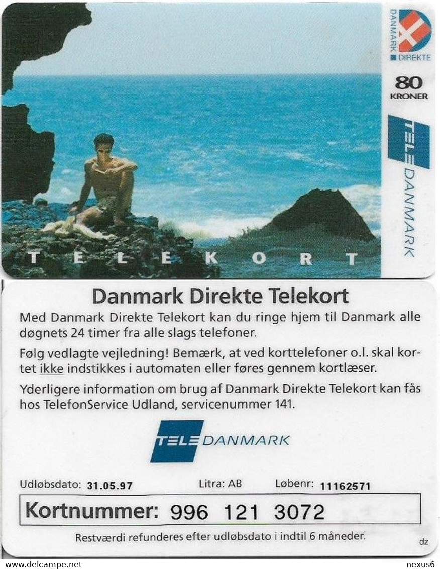 Denmark - Tele Danmark - Sea Views 4th Edit. - Exp. 31.05.1997, Cn. 11162571, Remote Mem. 80Kr, 12.000ex, Used - Dänemark