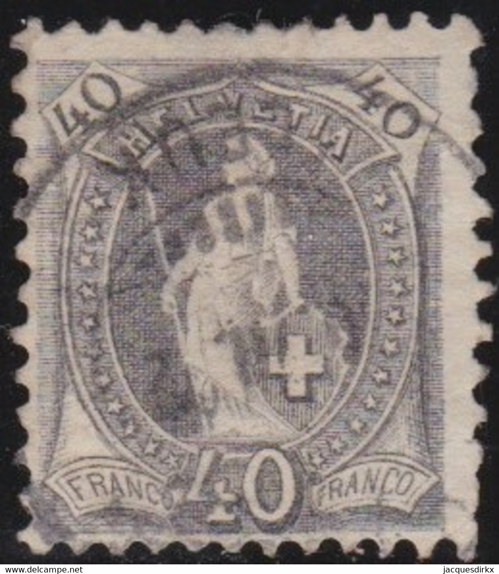 Suisse    .   Y&T     .   75     .    O   .     Oblitéré   .   /    .   Gebraucht - Used Stamps