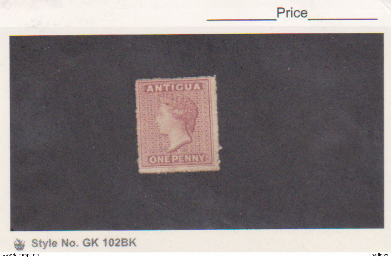 Antigua Stamp Unused MNG Scott # 2 Queen Victoria 1863 - Antigua Et Barbuda (1981-...)