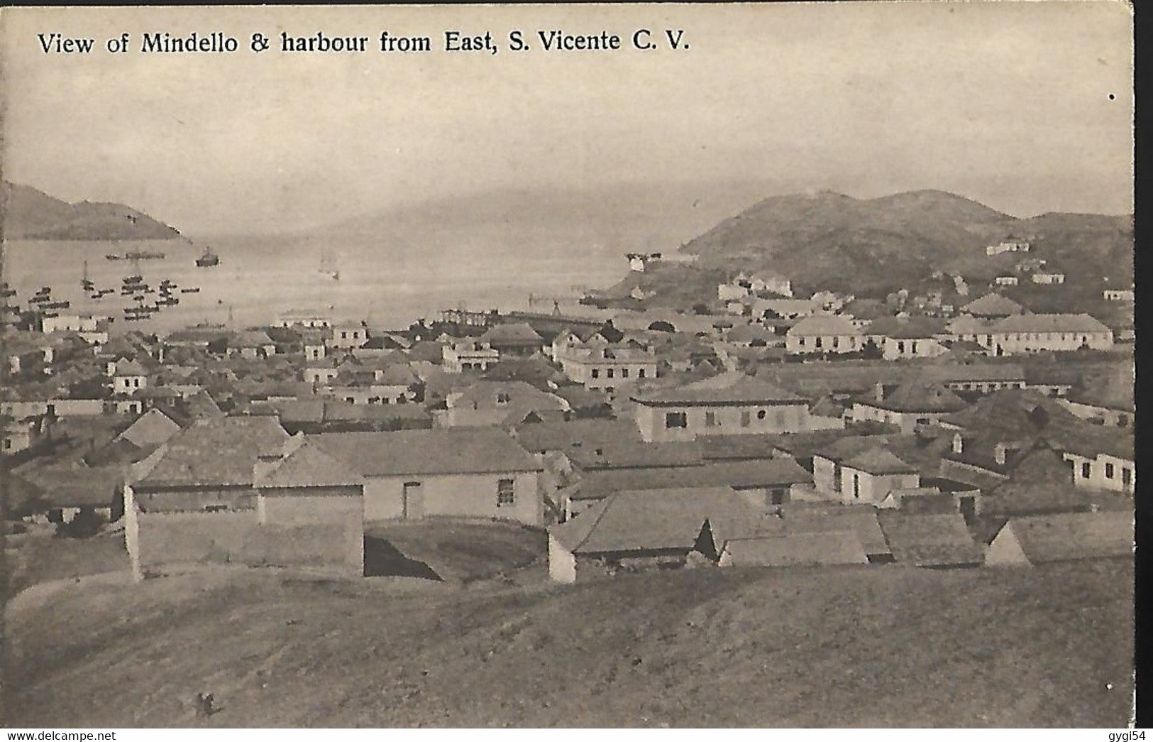 , View Of Mindello & Harbour From East  , S . Vicente C . V - Cape Verde