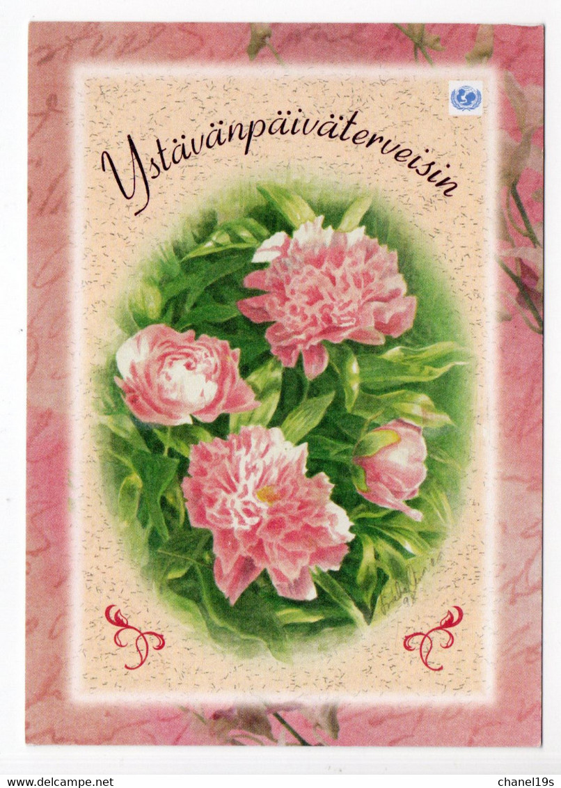 MODERN POSTCARD - UNICEF - POSTAL STATIONERY - FINLAND - FLOWERS - USED 2005 - Other & Unclassified