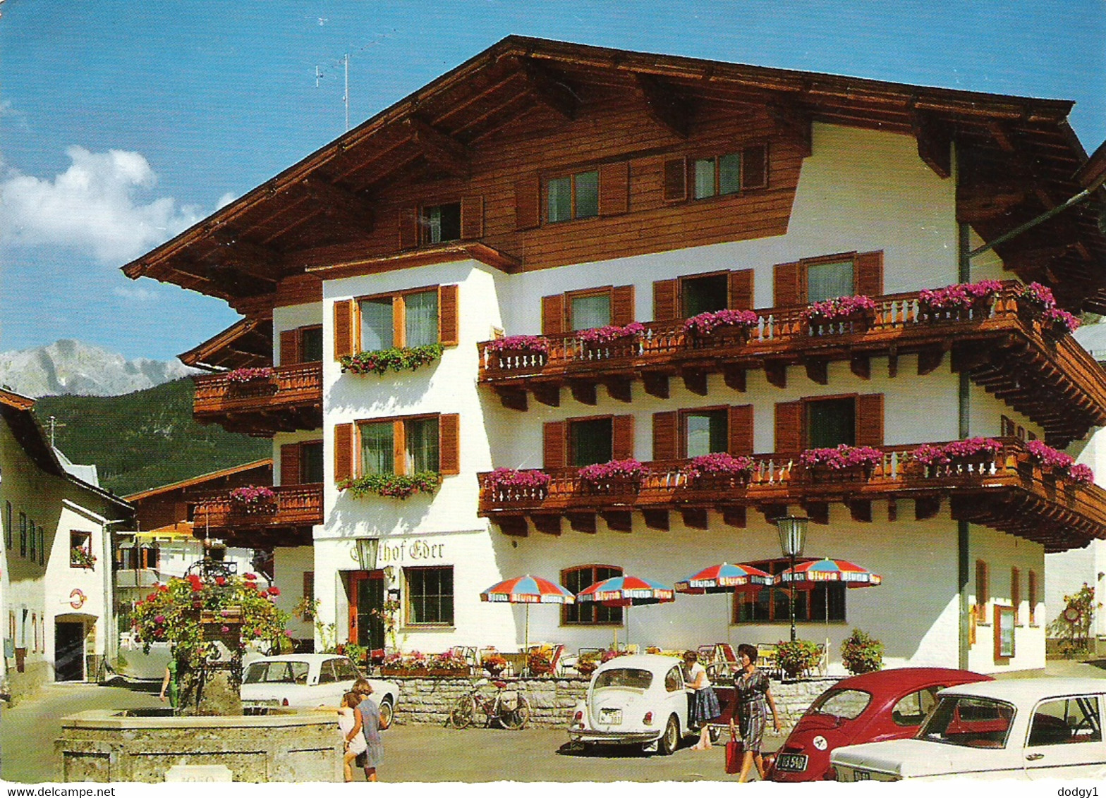 GASTHOF EDER HOTEL, MARIA ALM, AUSTRIA. USED POSTCARD F5 - Maria Alm