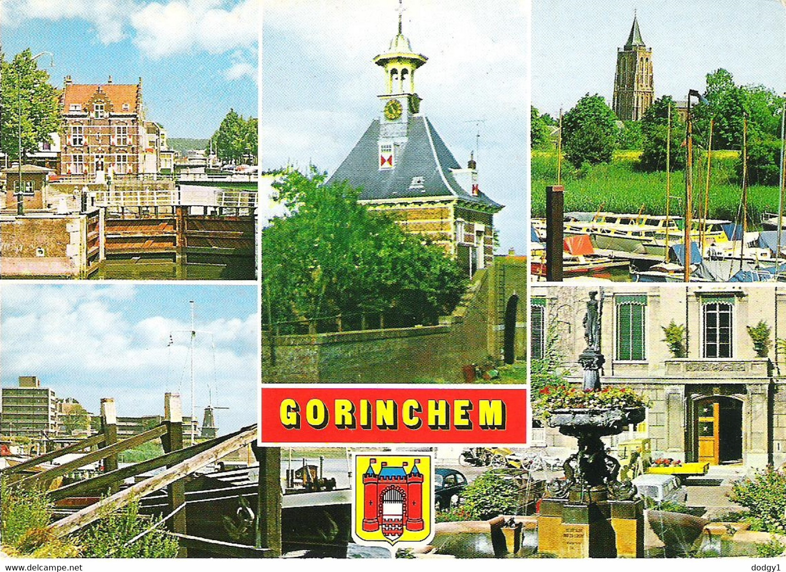 SCENES FROM GORINCHEM, SOUTH HOLLAND, HOLLAND. Circa 1976 USED POSTCARD Fa1 - Gorinchem