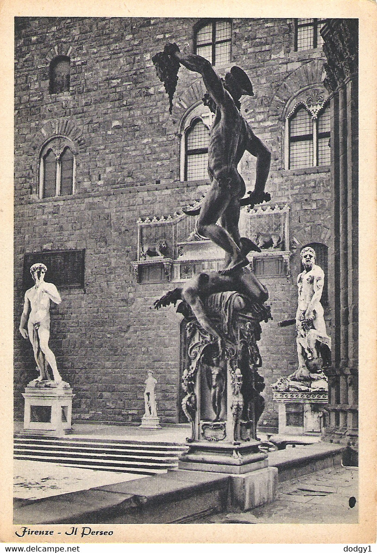 STATUES IN FLORENCE, ITALY. UNUSED POSTCARD Fa7 - Firenze (Florence)