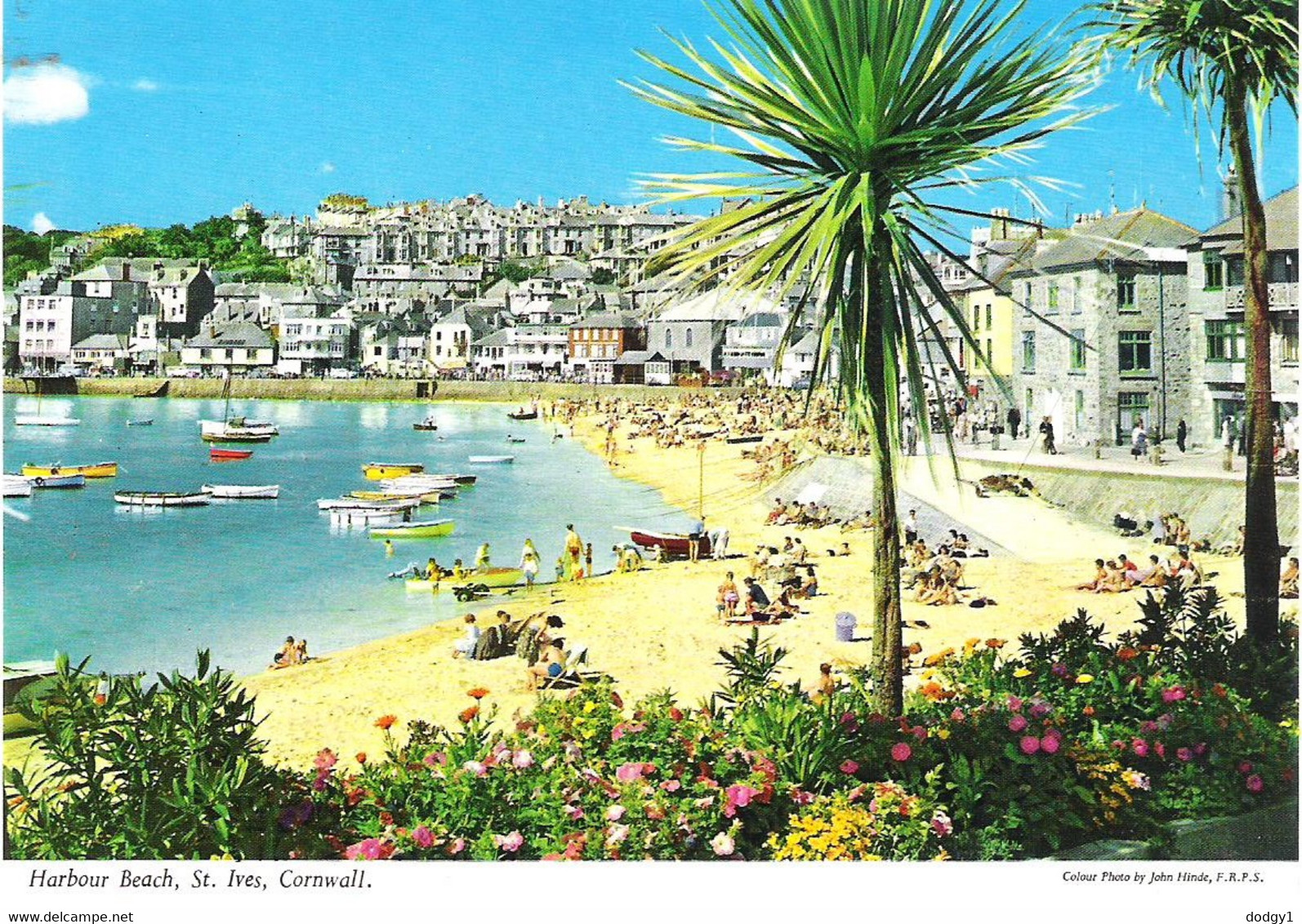 HARBOUR BEACH, ST. IVES, CORNWALL, ENGLAND. UNUSED POSTCARD Fd3 - St.Ives