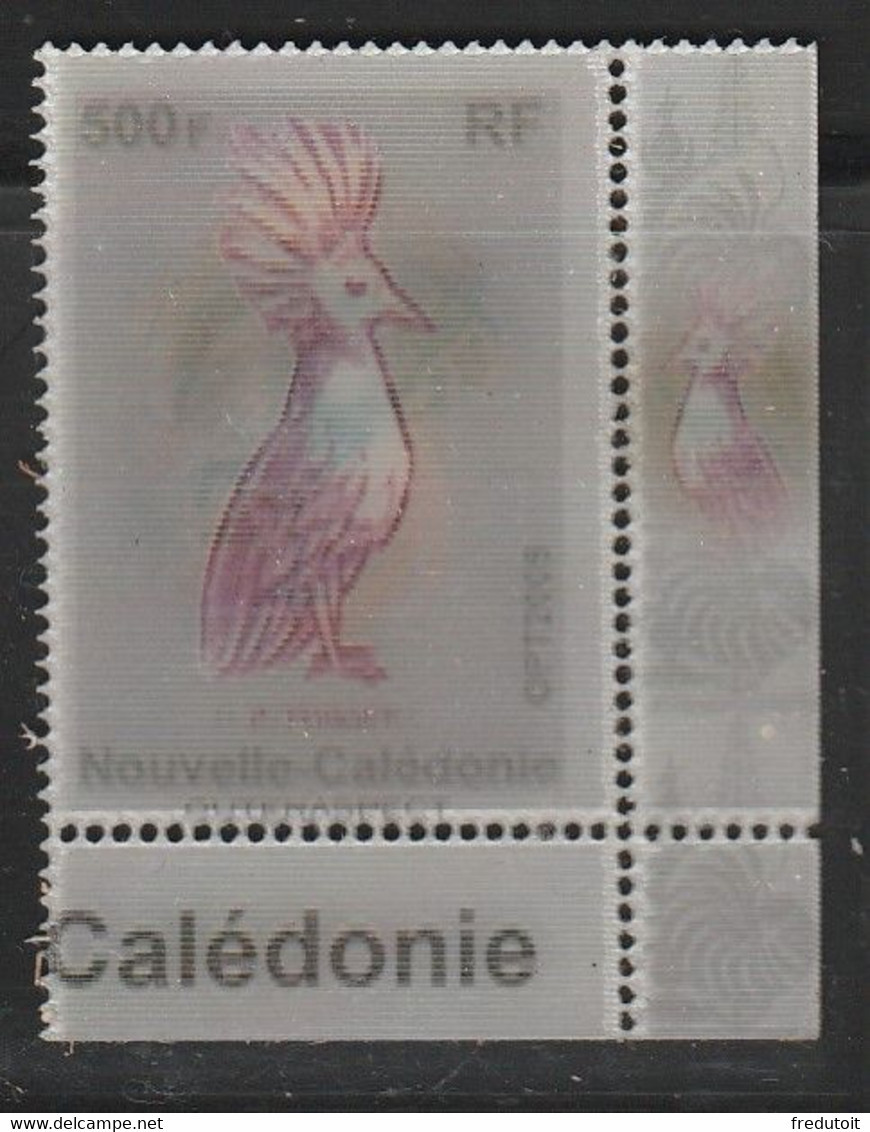 Nouvelle Calédonie - N°1078 ** (2009) Cagou : Lenticulaire - Unused Stamps