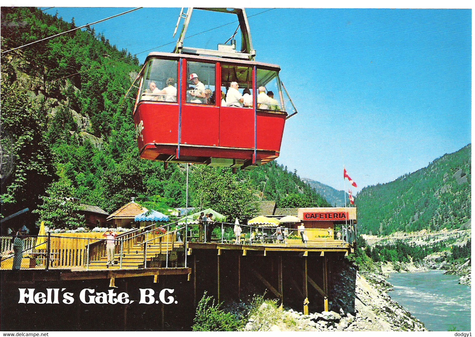 HELLS GATE, FRASER CANYON, BRITISH COLUMBIA, CANADA. USED POSTCARD Fd5 - Oliver