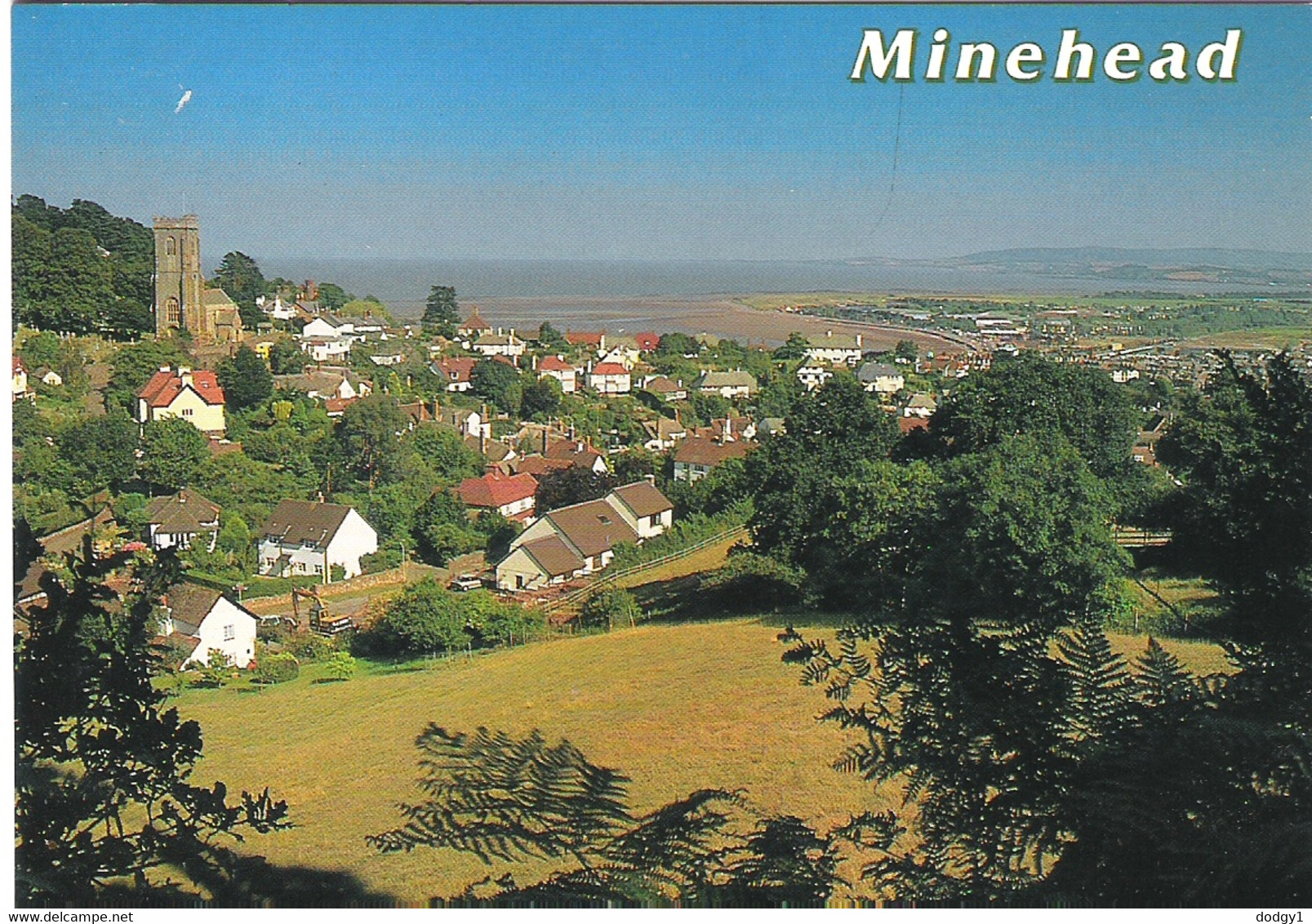 VIEW OF THE TOWN, MINEHEAD, SOMERSET, ENGLAND. UNUSED  POSTCARD Fg2 - Minehead