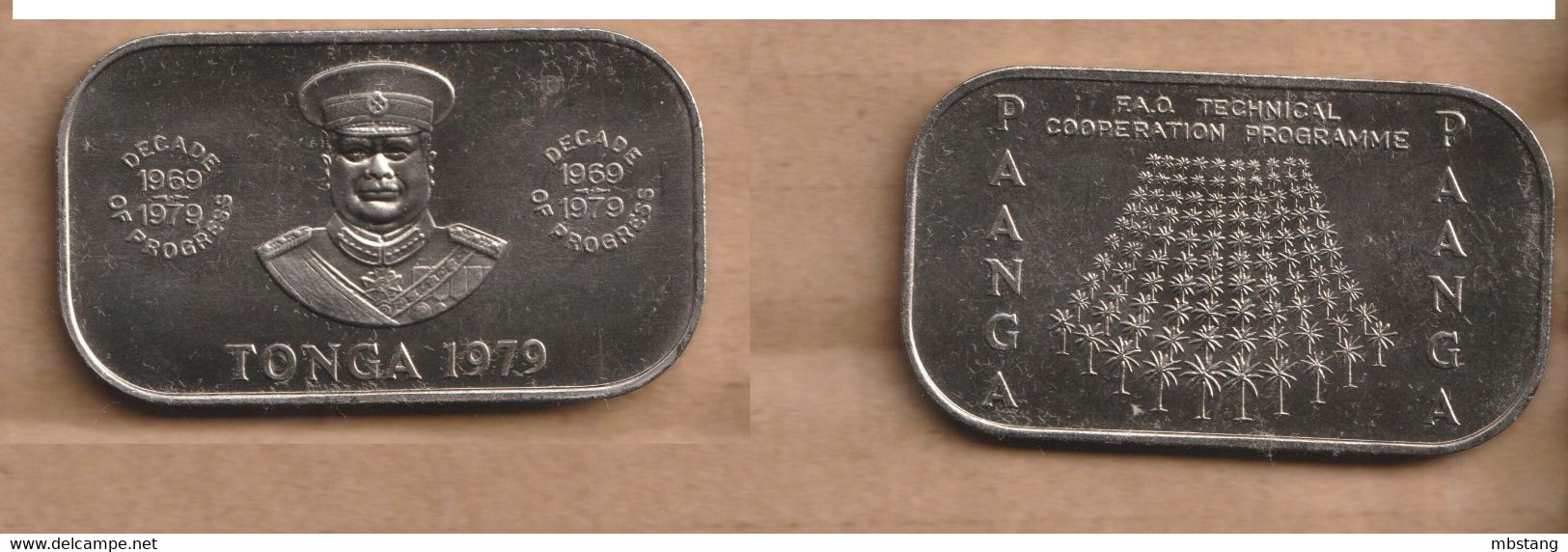 TONGA   1 Pa'anga - T (FAO) 1979  Copper-nickel • 16.2 G • ⌀ 47 Mm KM# 60, Schön# 45 - Tonga