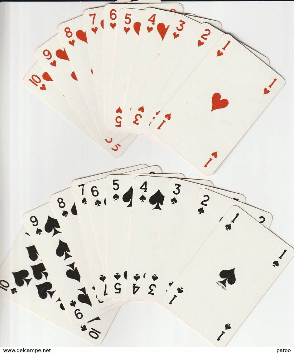 CARTES PUBLICITAIRES : DIFFUSION INTERN. D'ARTS ET LOISIRS/FIGURES ORIGINALES /2JOKERS /CARTA MUNDI BELGIQUE - 54 Cards