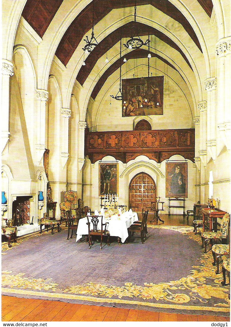 THE DINING ROOM, ARUNDEL CASTLE, ARUNDEL, SUSSEX, ENGLAND. UNUSED POSTCARD Fq2 - Arundel