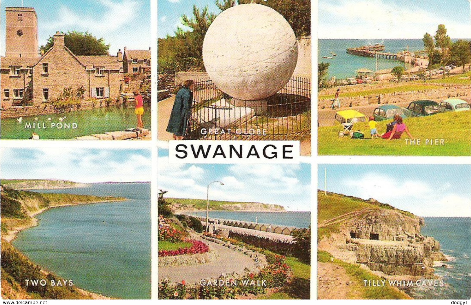 SCENES FROM SWANAGE, DORSET, ENGLAND. USED POSTCARD. Fq3 - Swanage