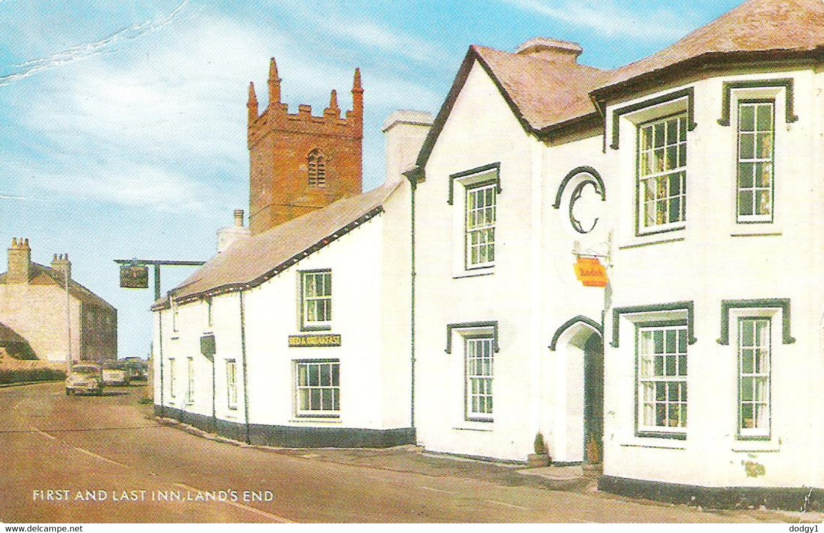 FIRST AND LAST INN, LANDS END, CORNWALL, ENGLAND. Circa 1971 USED POSTCARD. Fq3 - Land's End