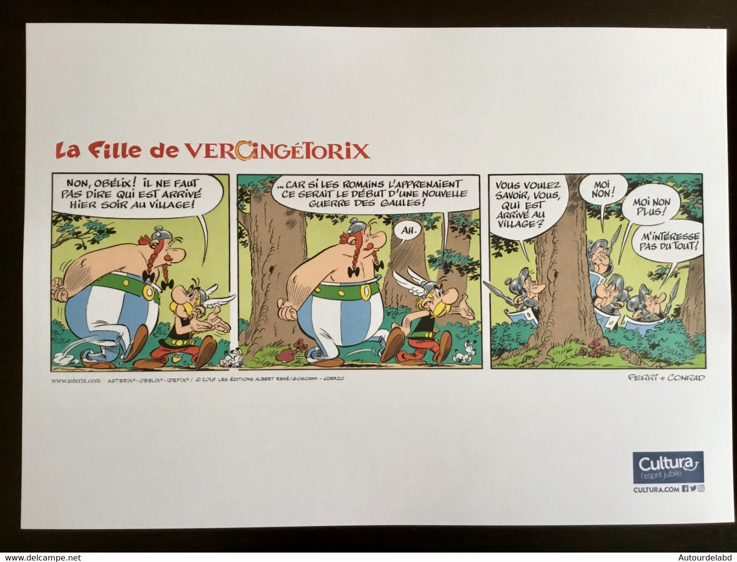 La Fille De Vercingétorix (Astérix Et Obélix) - Ex-libris De Ferri Et Conrad - Illustratori A - C