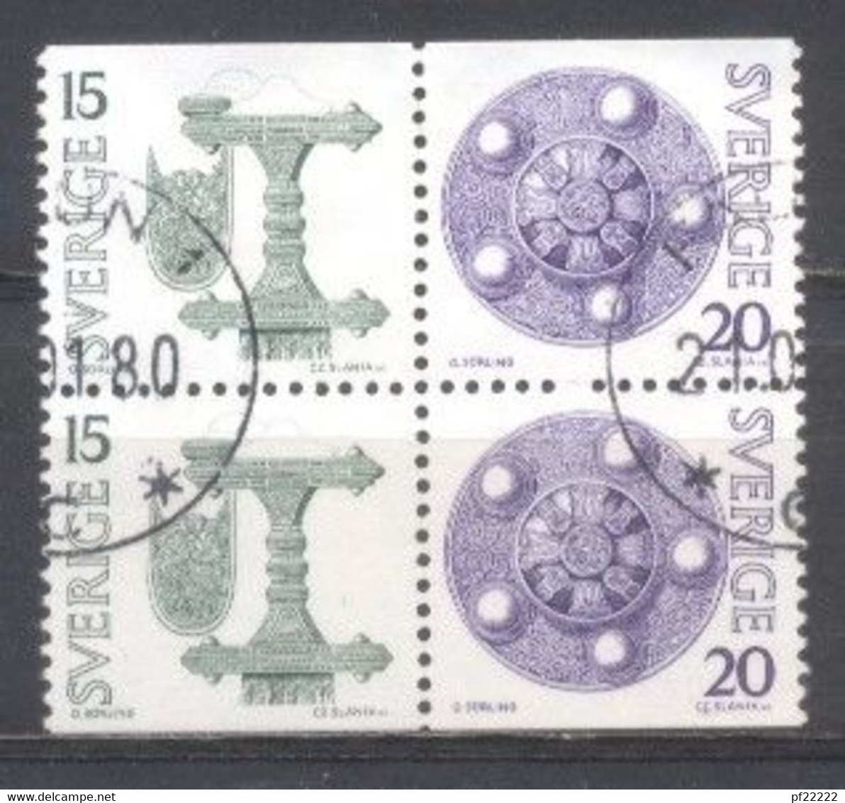 Suède, 1975, Yvert 874,875, Obliteré, - Autres & Non Classés