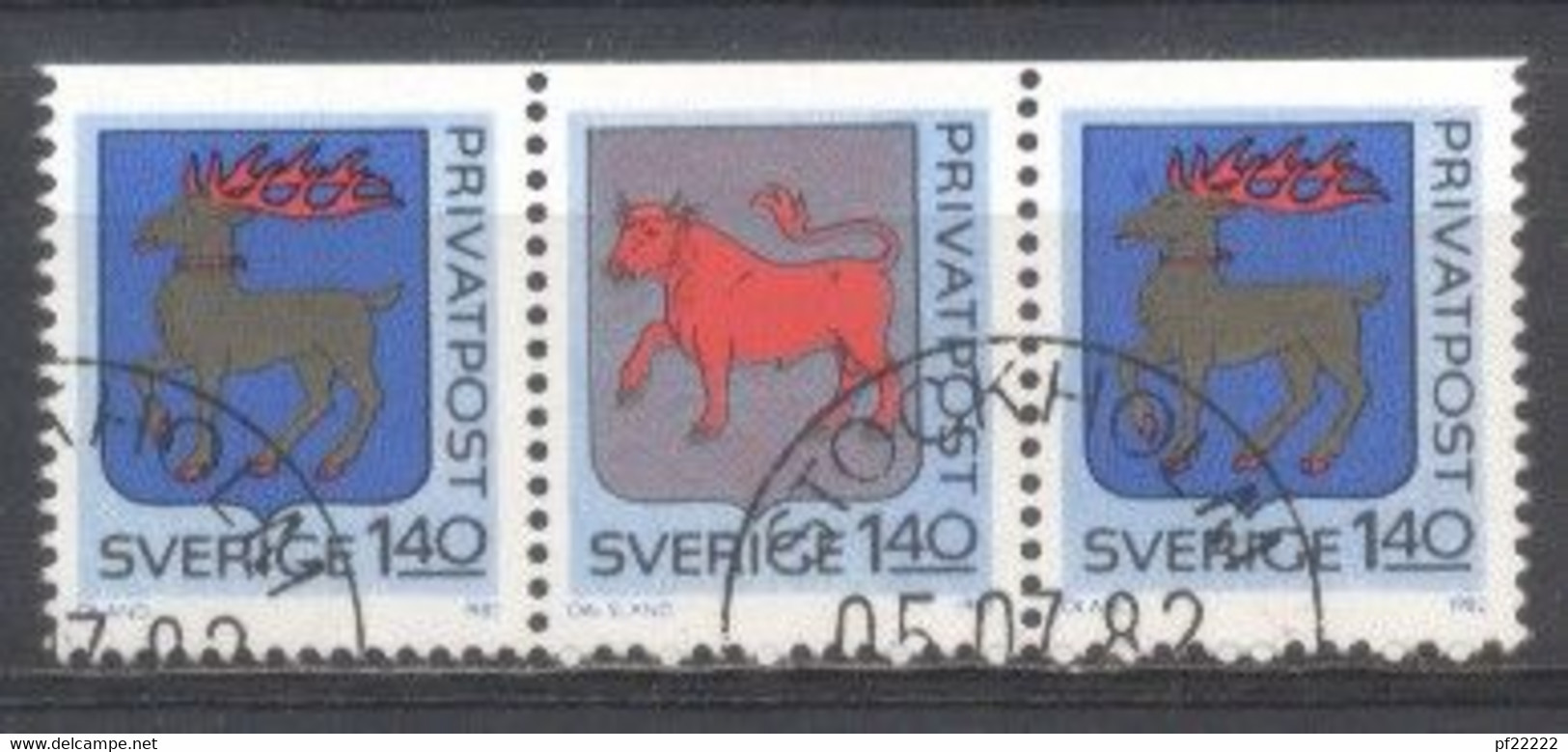 Suède, 1982, Yvert 1171,1172, Obliteré, - Other & Unclassified