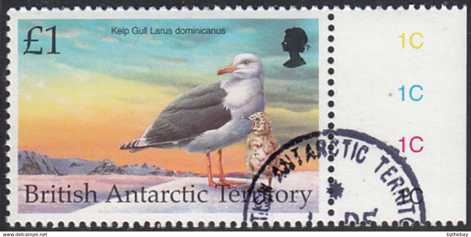 British Antarctic Territory 1998 Used Sc #272 1pd Kelp Gull Birds - Gebraucht