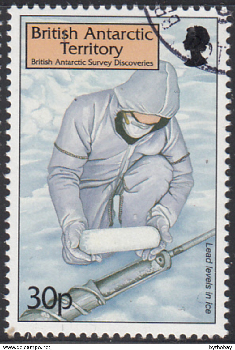 British Antarctic Territory 1999 Used Sc #281 30p Lead Levels In Ice - Usados