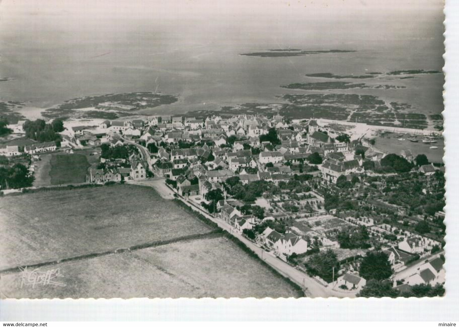 PIRIAC Sur MER , Vue Aérienne De La Ville - Bon état - Piriac Sur Mer